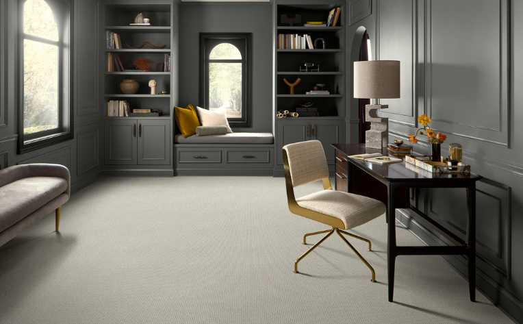 4. Embrace the Luxury of Best Flooring for Home Office: Carpet Flooring