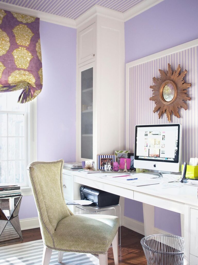 6: Luxuriate in Lavender: The Ultimate Home Office Paint Choice