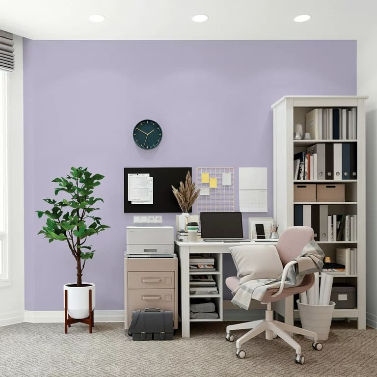 12: Embrace the Magic of Lilac: Best Paint Color for Home Office