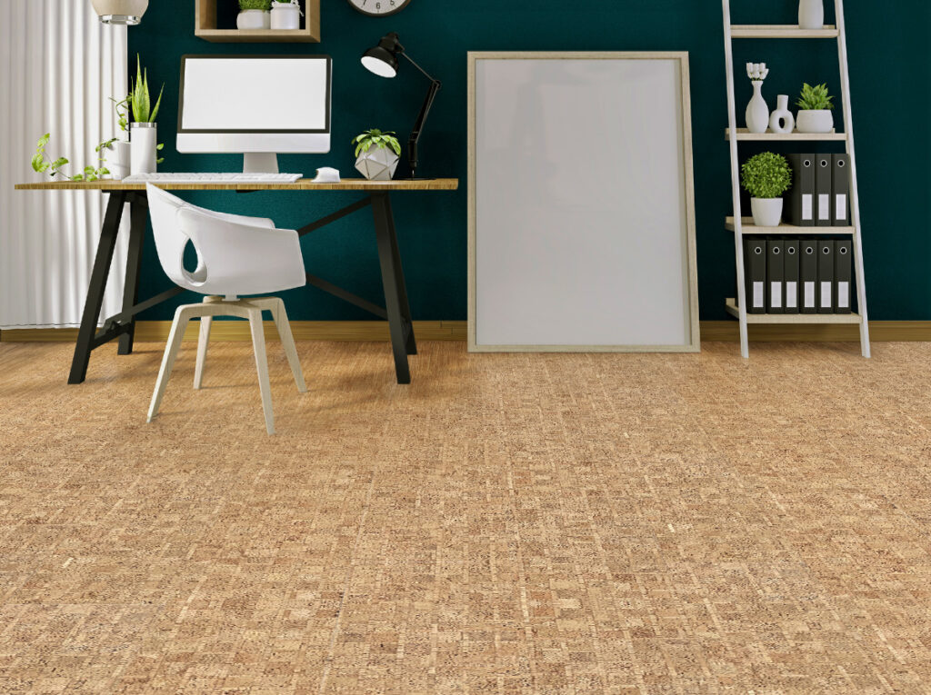 5. Cork Carpeting: Choose Sustainable and Best Flooring for Home Office