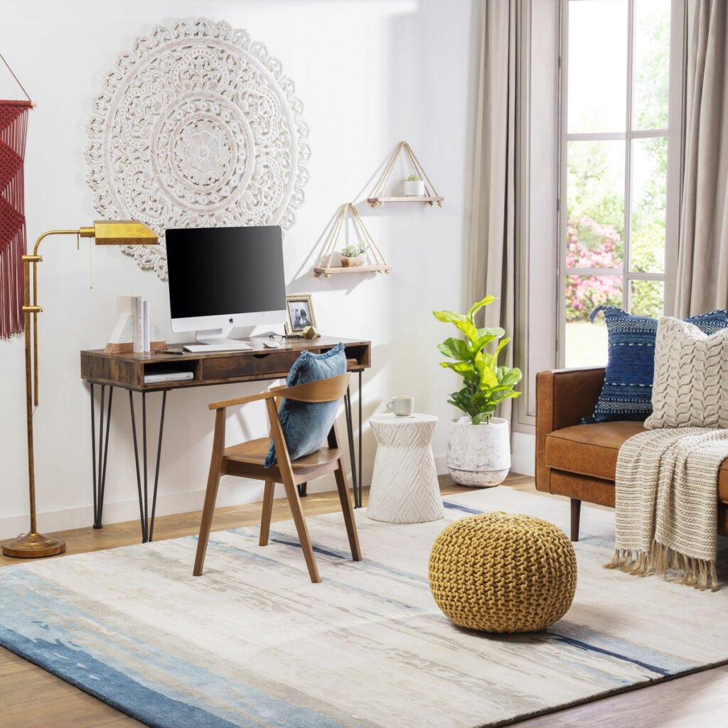12: Modern Minimalistic rugs for Your Home Office