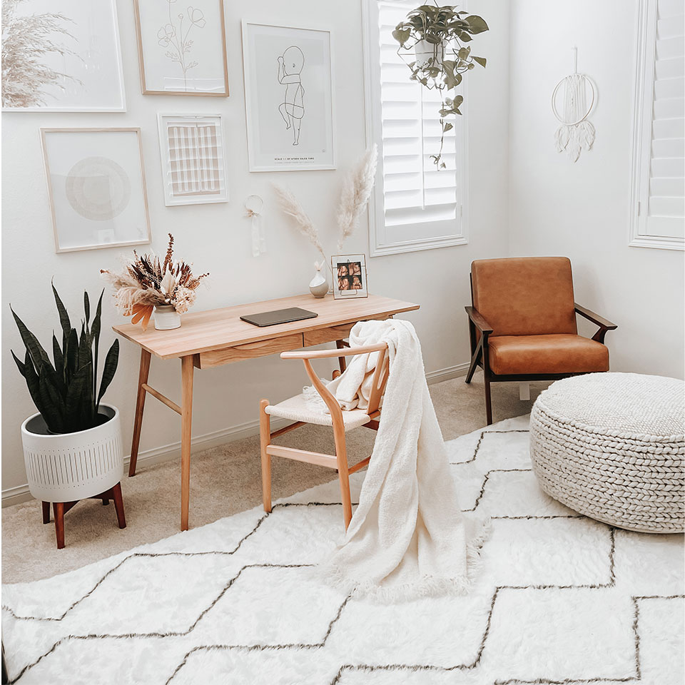 11: Textured Touches: Elevate Your Home Office Rug Game
