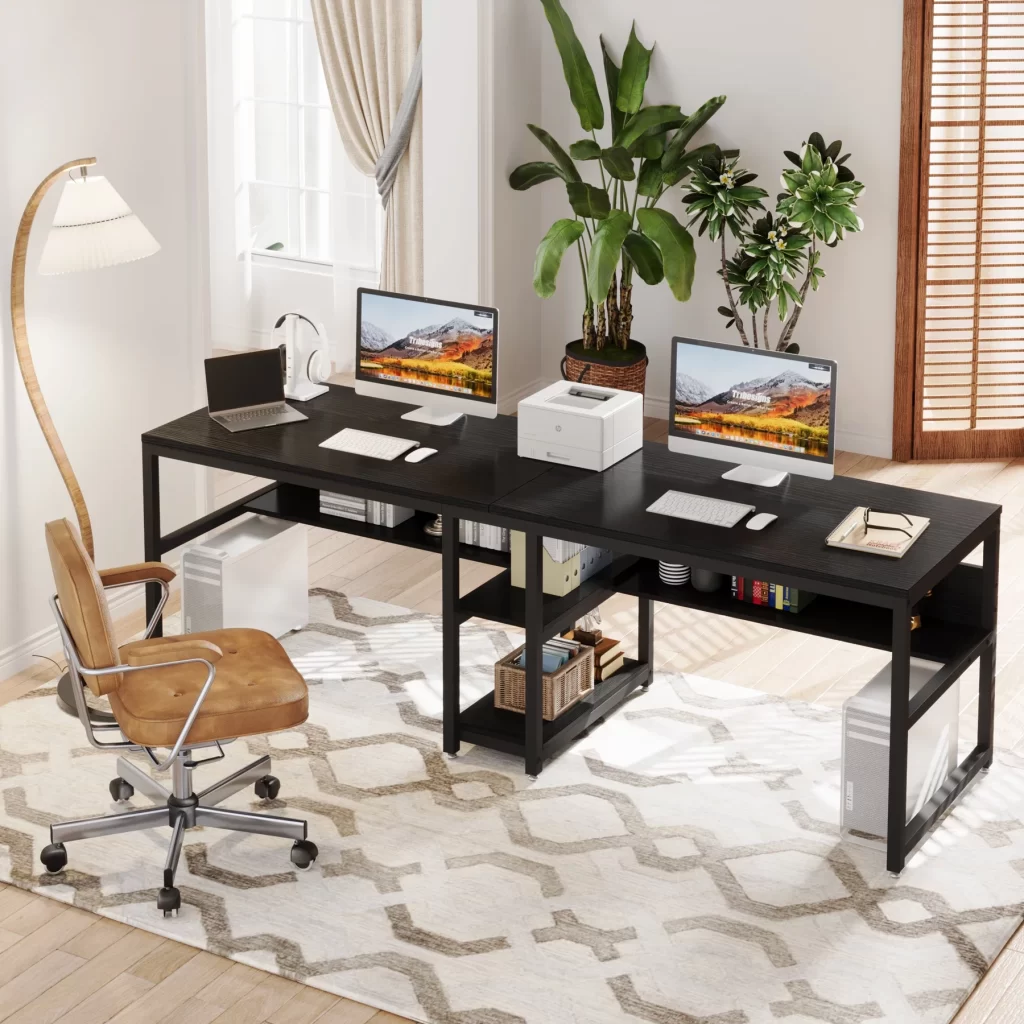 1: Dual Workstations in a Home Office for Two