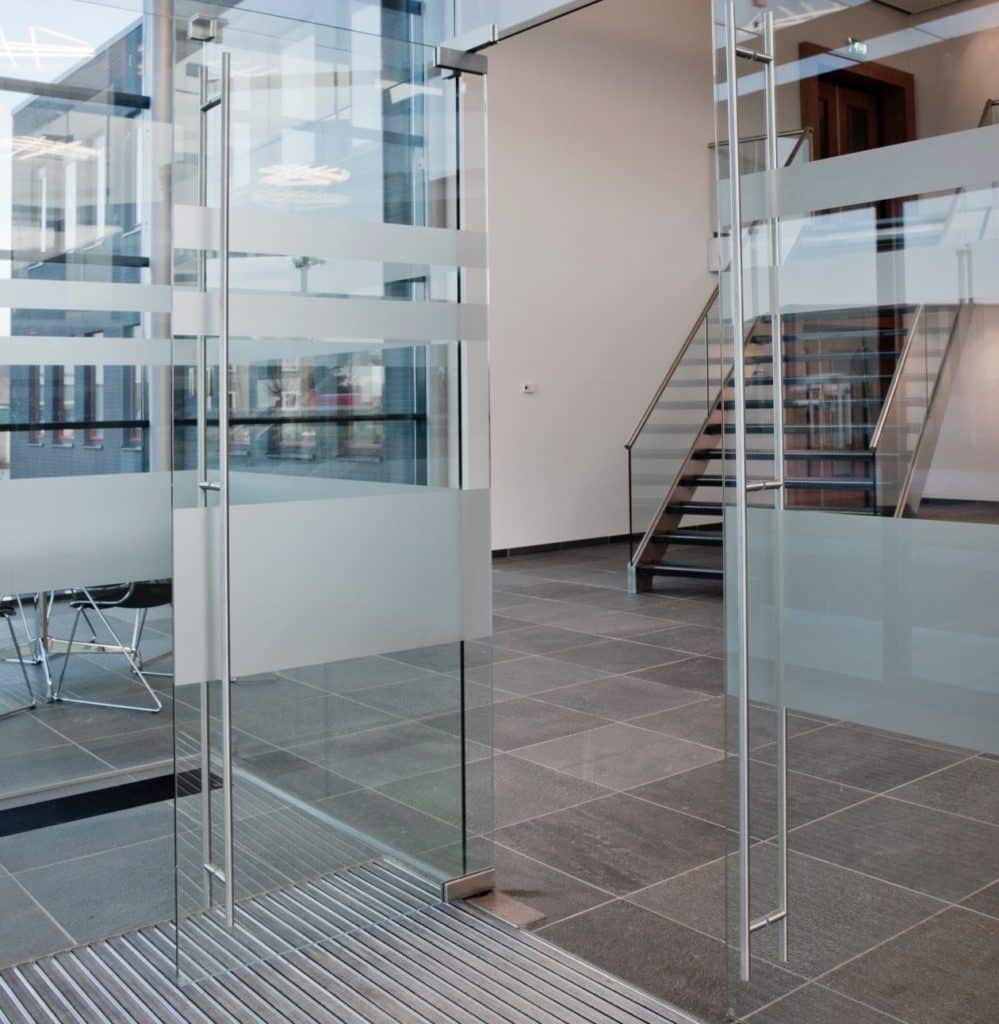 Glass Doors at the office entrance