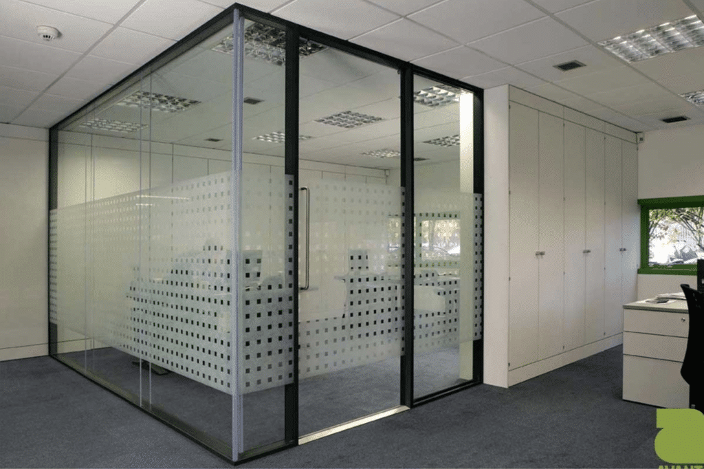 Glass Panel Doors in the office