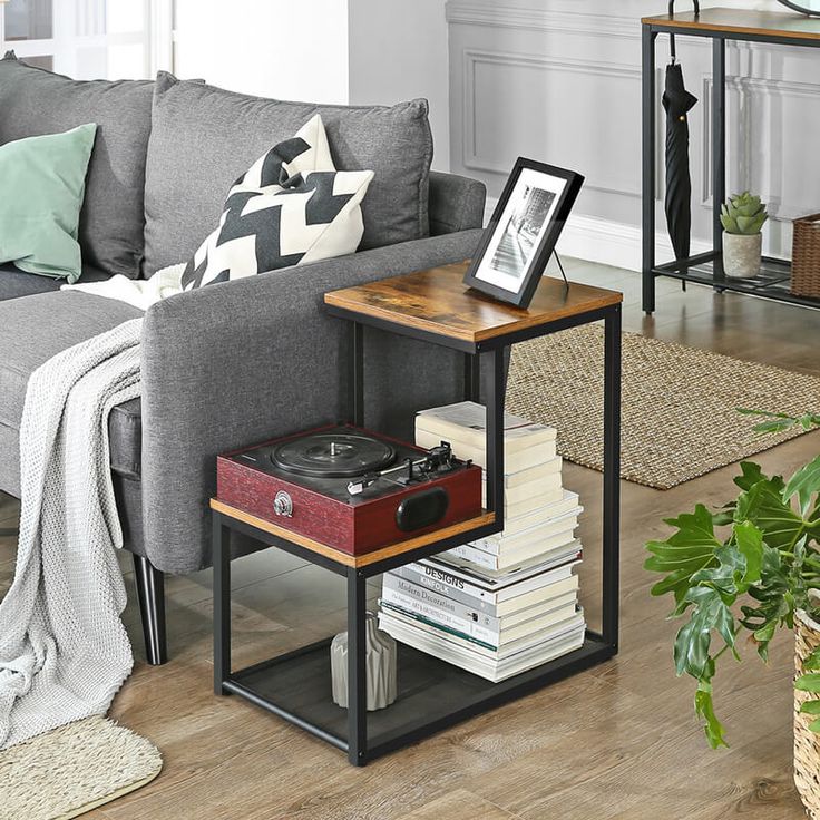 a metal storage table in a office