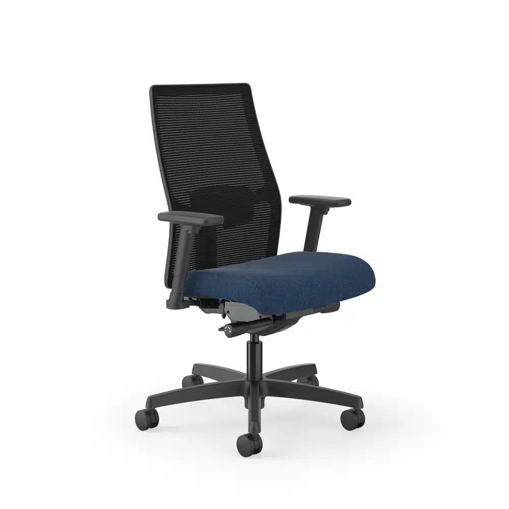 HON ignition home office chair in blue and black color