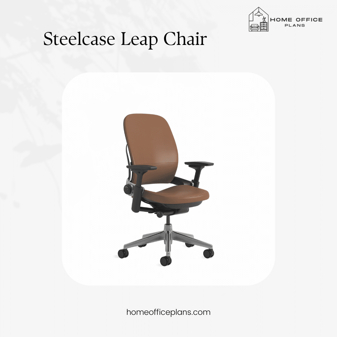 Steelcase Leap Chair isolated on a light background