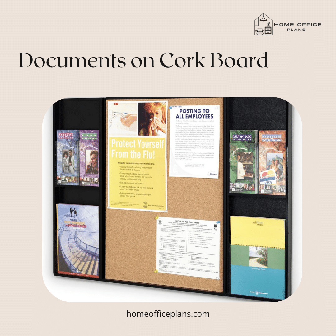 Documents on Cork Board